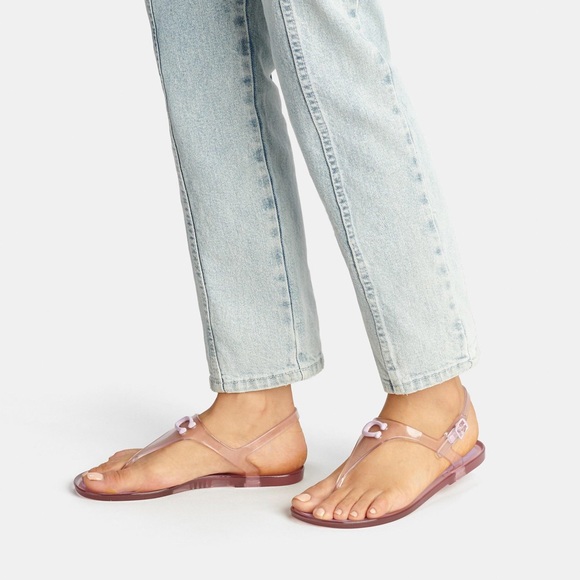 Coach Natalee Jelly Sandals Violet Purple 6